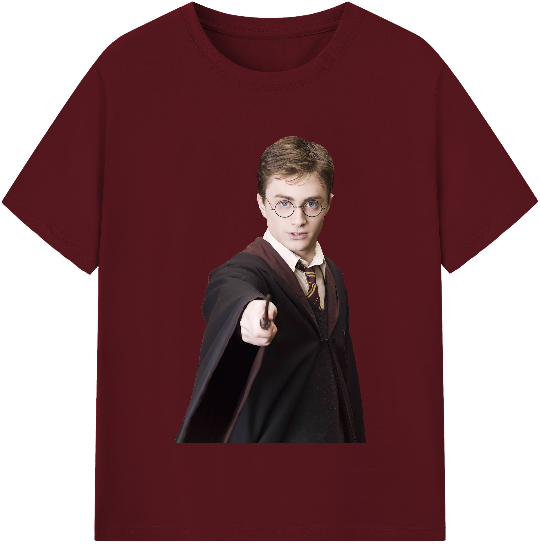 （画像用） Harry Potter ハリー・ポッターシリーズ 綿100％半袖Tシャツ（フロントプリント）